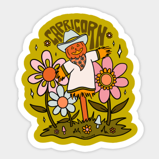 Capricorn Scarecrow Sticker